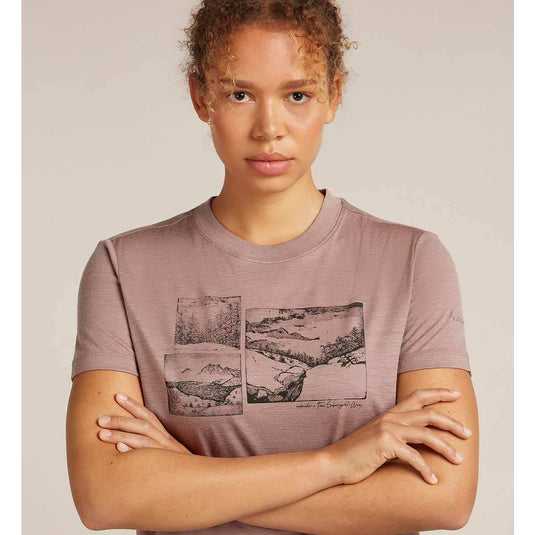 Womens Merino 150 Tech Lite SS Crop Tee The Climb