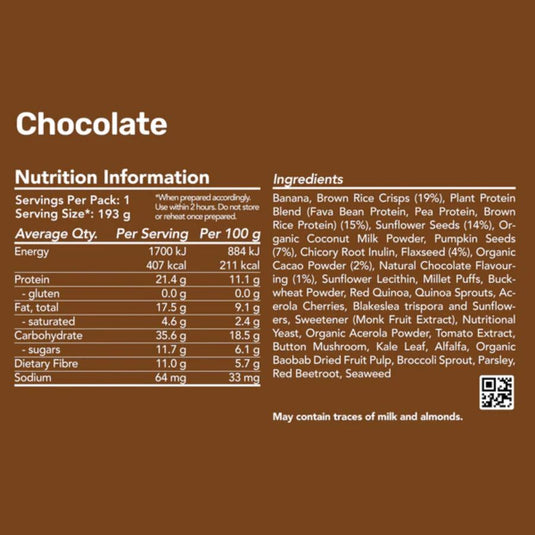 Chocolate - Plant-Based Breakfast