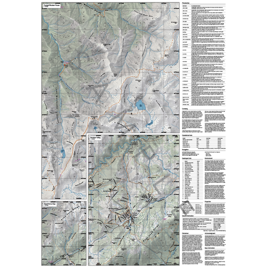 Snowy Mountains Folded Map A1 Gen 2