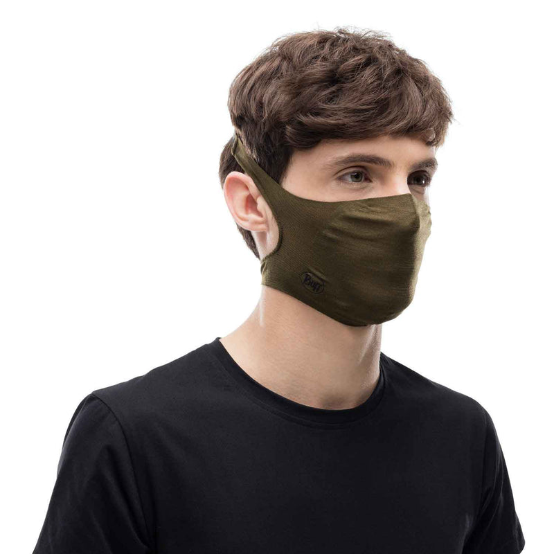 Load image into Gallery viewer, Buff filter mask face mask adult solid military 2