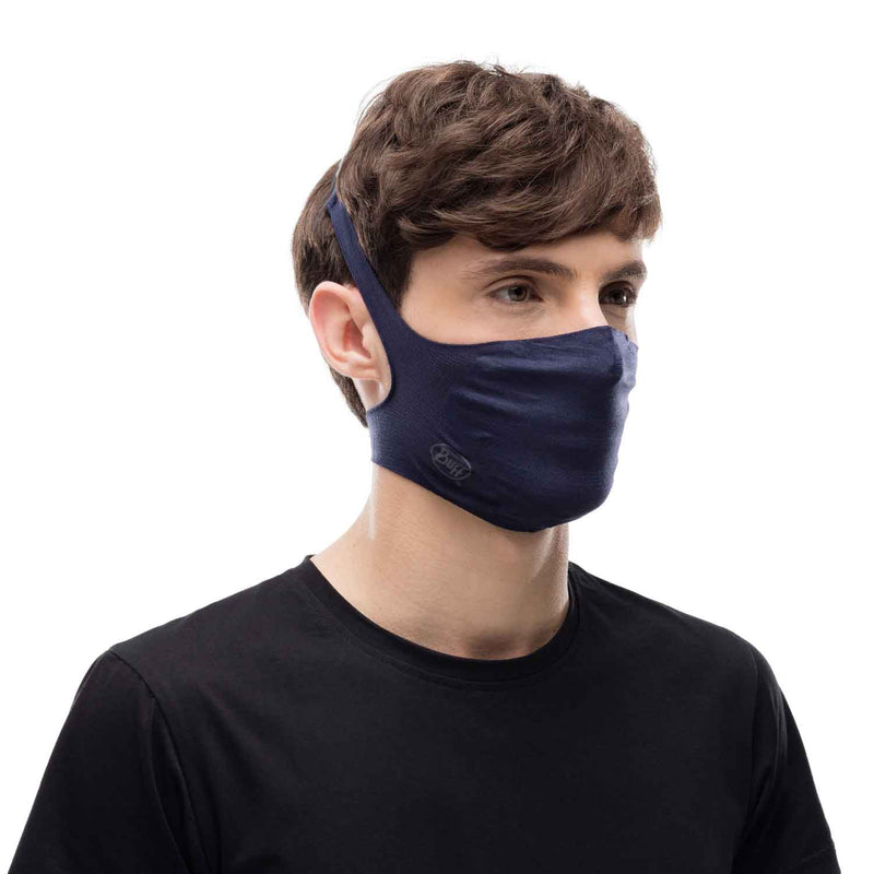 Load image into Gallery viewer, Buff filter mask face mask adult solid night blue 2
