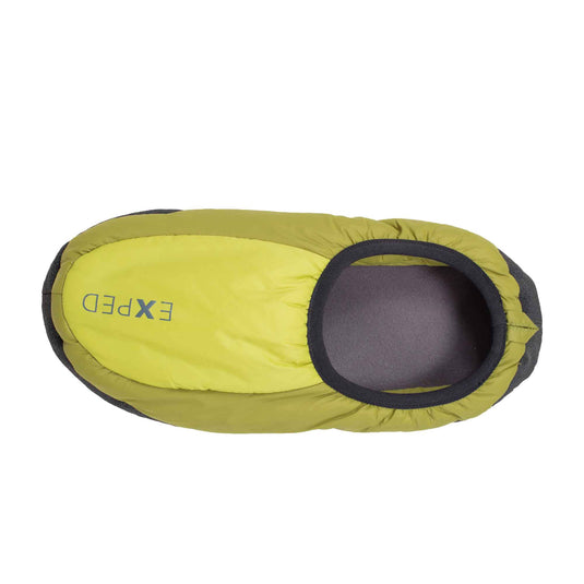 Exped insulated camp slipper green above