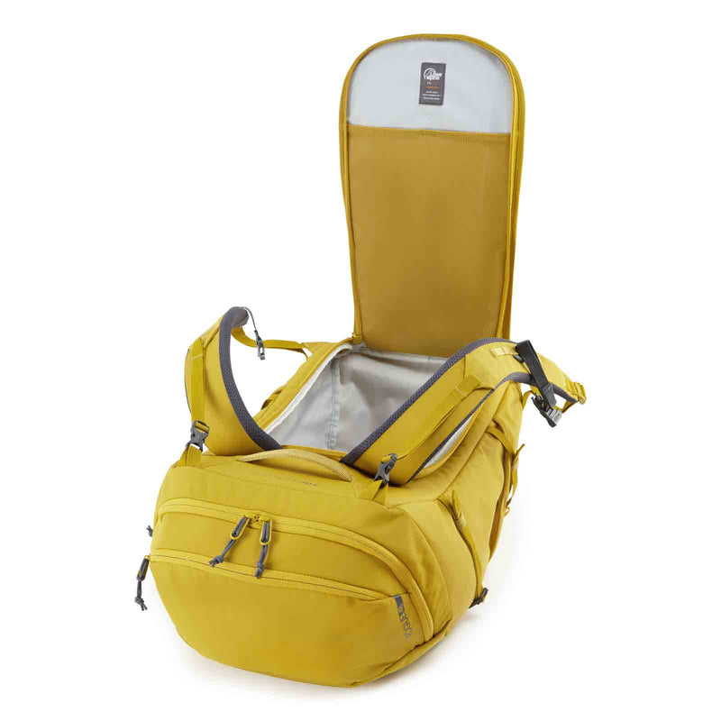 Load image into Gallery viewer, Lowe Alpine Climbing Crag Bag Rogue 48 golden palm features 1
