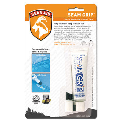 Gear Aid Seam Grip 1 oz. WP Waterproof Tent Sealant and Adhesive - 2-Pack 