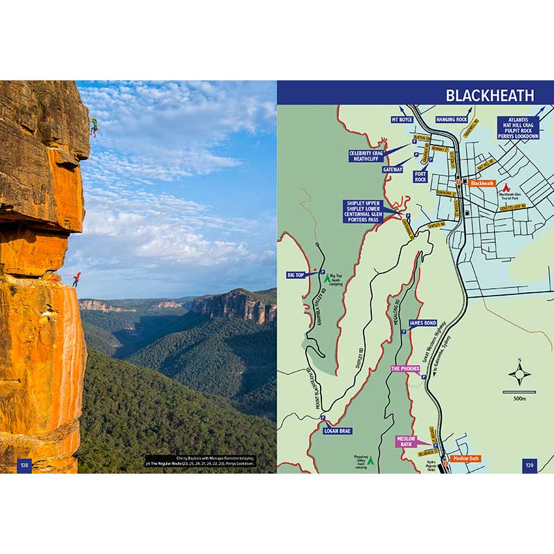 Load image into Gallery viewer, blue mountains climbing guide 2019 edition blackheath page
