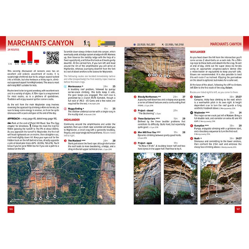 Load image into Gallery viewer, blue mountains climbing guide 2019 edition merchants canyon
