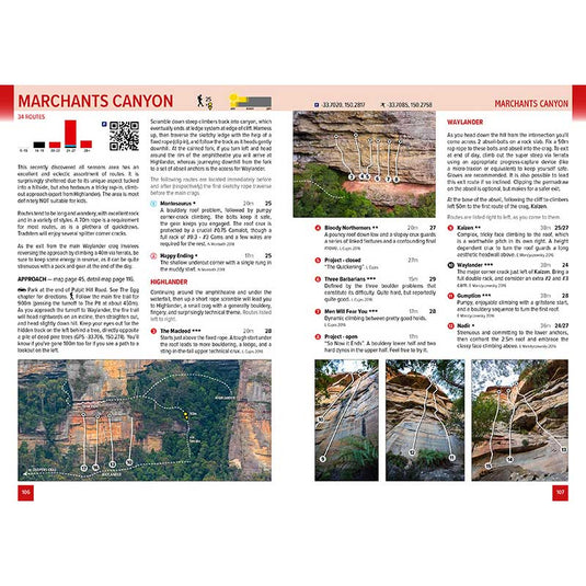 blue mountains climbing guide 2019 edition merchants canyon