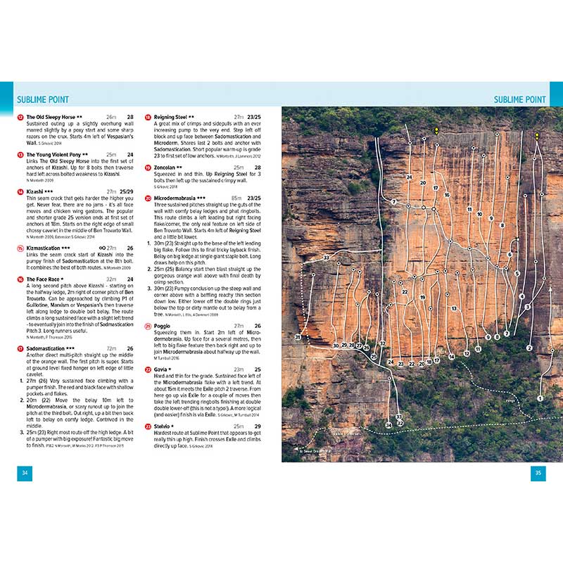 Load image into Gallery viewer, blue mountains climbing guide 2019 edition sublime point
