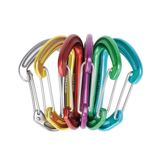 edelrid 19g 6 pack wire gate carabiners