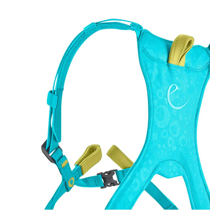 Load image into Gallery viewer, edelrid fraggle III kids rock climbing harness icemint 3
