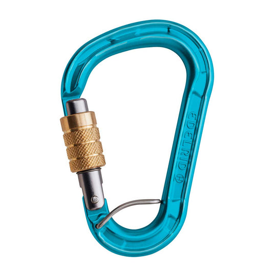 edelrid hms magnum screw fg climbing belay carabiner