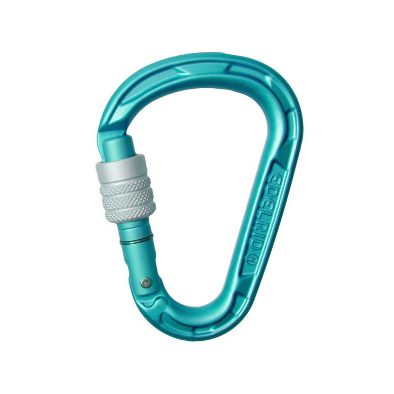 Load image into Gallery viewer, edelrid hms strike screw gate belay climbing carabiner ice mint
