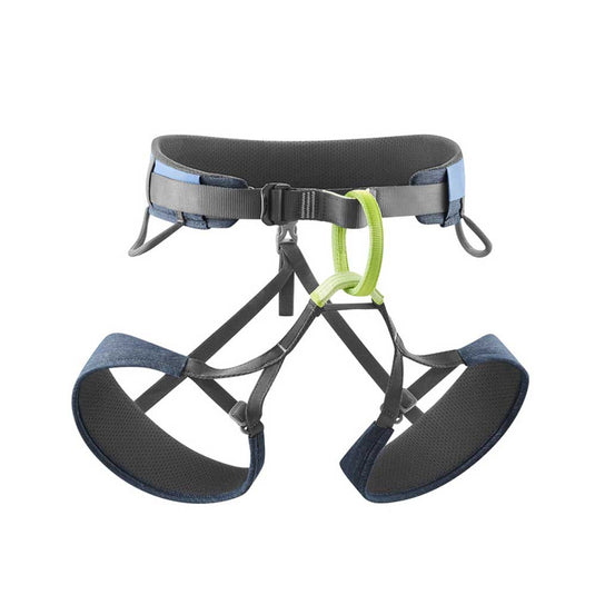 edelrid moe iii rock climbign harness marine