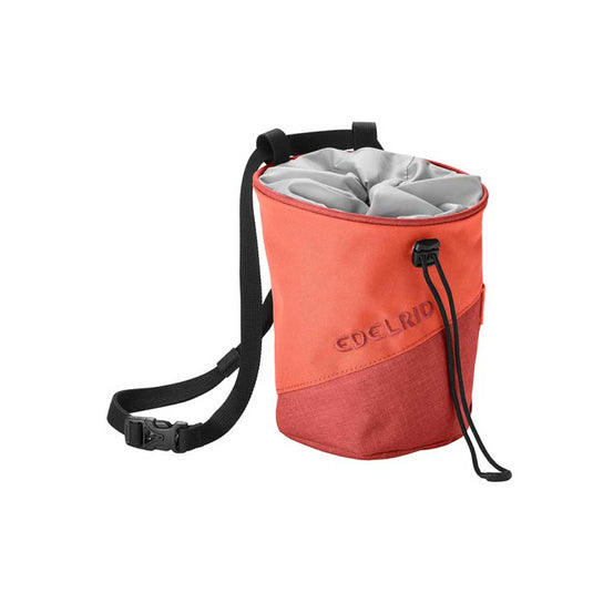edelrid monoblock climbing chalkbag koi orange