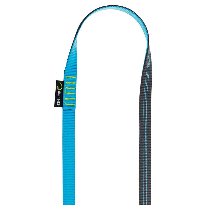 Load image into Gallery viewer, edelrid nylon open sewn sling 120cm rock climbing blue
