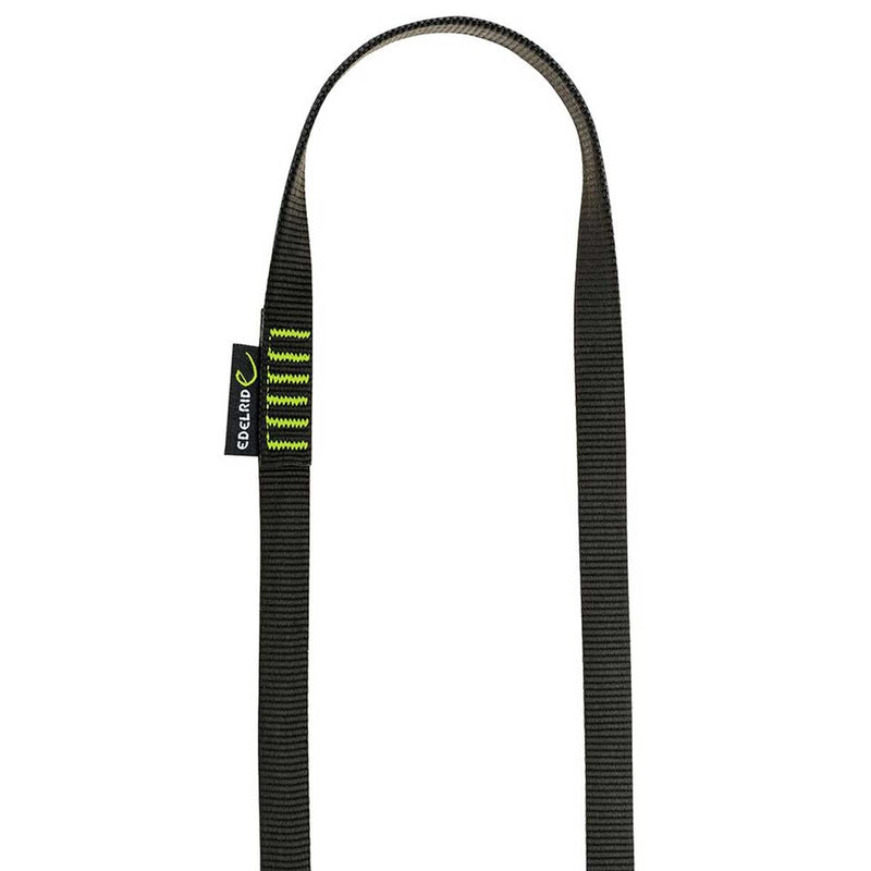 Load image into Gallery viewer, edelrid nylon open sewn sling 240cm rock climbing black
