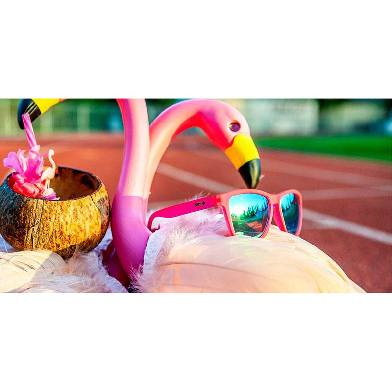 Load image into Gallery viewer, goodr the OGS sunglasses flamingos on a booze cruise 3
