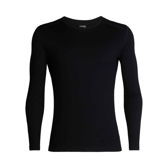 icebreaker mens 260 tech long sleeve crewe black 1