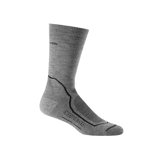 icebreaker mens   medium crew hiking sock twisted heather