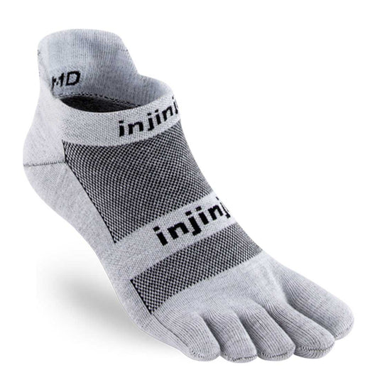 injinji performance toe socks run 2 0 lightweight no show frey graphite