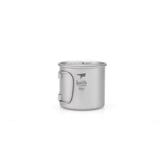keith titanium 350ml single wall cup camp pot