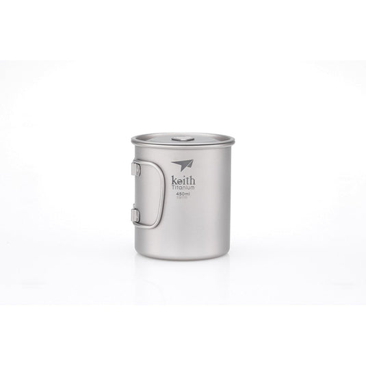 keith titanium 450ml single wall cup camp pot