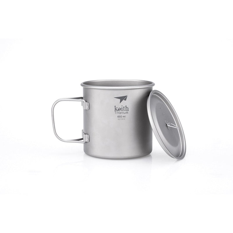 Load image into Gallery viewer, keith titanium 650ml single wall cup camp pot
