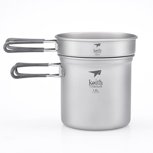 Keith titanium camp pot set