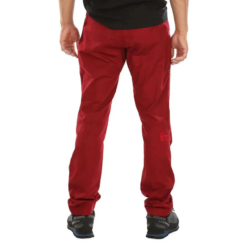 Load image into Gallery viewer, la sportiva mens roots climbing pants chilli poppy 5