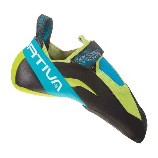 la sportiva python rock shoe 2019 lime green blue