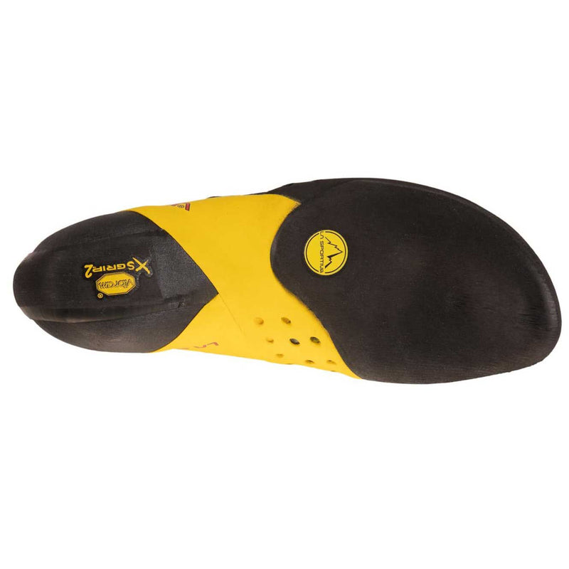 Load image into Gallery viewer, la sportiva solution comp mens rock climbing shoe black yellow 2
