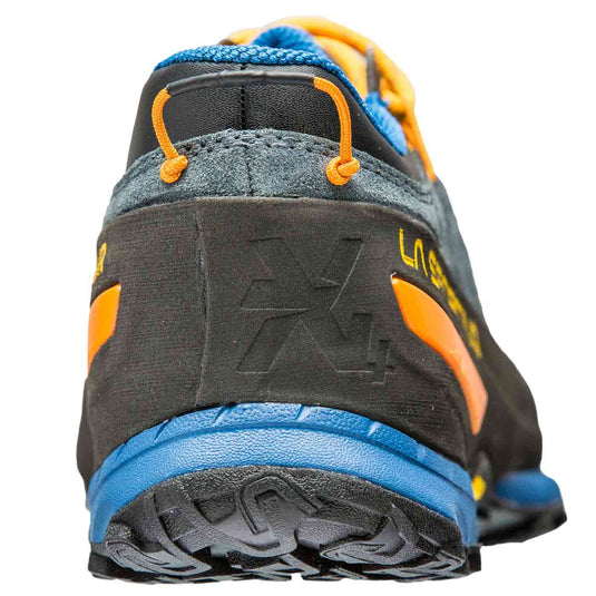 la sportiva tx4 approach shoe blue papaya heel