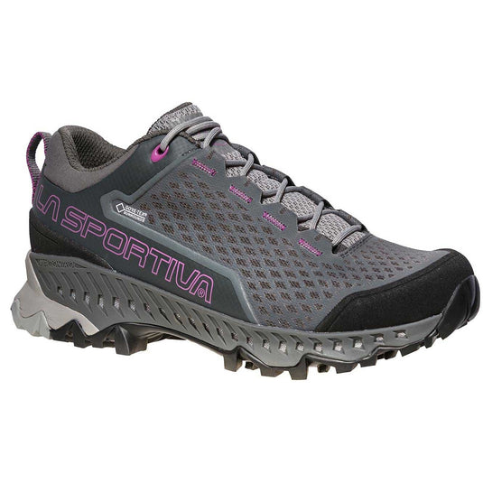 la sportiva womens spire gtx surround hiking shoe carbon purple