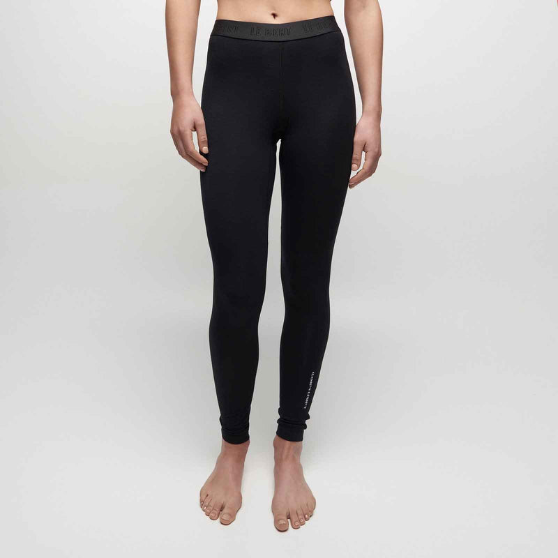 Load image into Gallery viewer, le bent womens core 200 bottoms merino bamboo blend black 2
