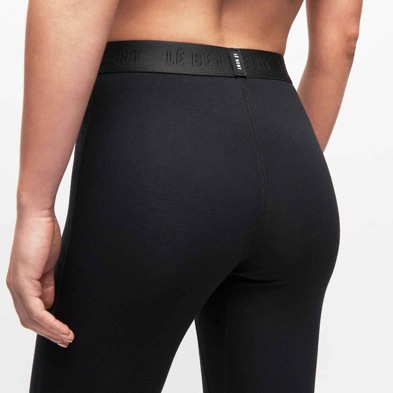 Load image into Gallery viewer, le bent womens core 200 bottoms merino bamboo blend black 4
