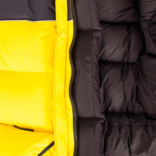 mont high altitude jacket draft tube along front zip