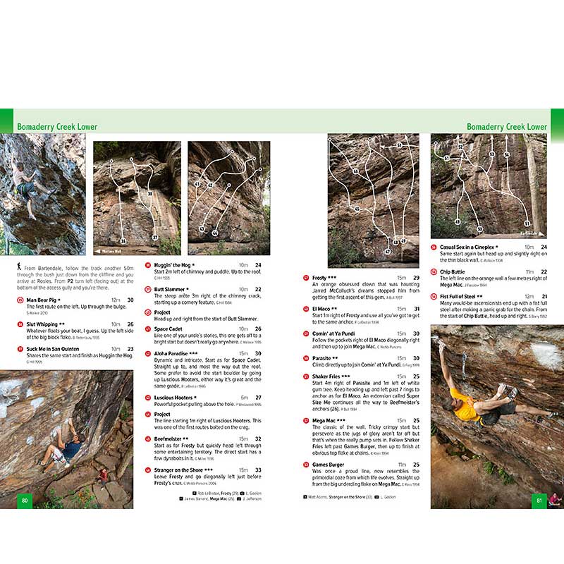 Load image into Gallery viewer, nowra rock climbing guide book simon carter onsight photography bomaderry creek
