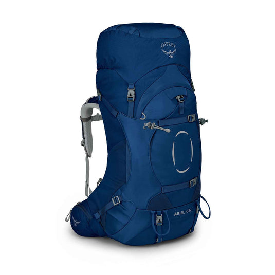 osprey ariel 65 womens hiking pack ceramic blue 1