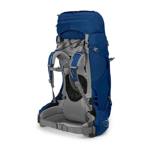 osprey ariel 65 womens hiking pack ceramic blue 2