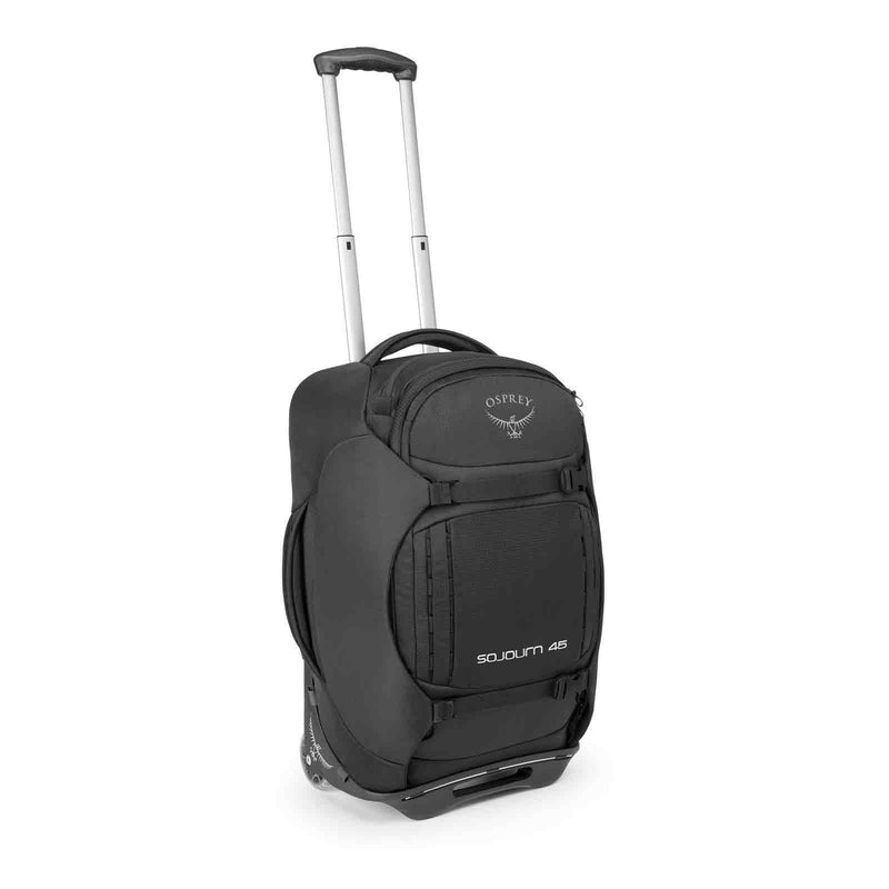 Load image into Gallery viewer, osprey sojourn 45l wheeled travel bag flash black
