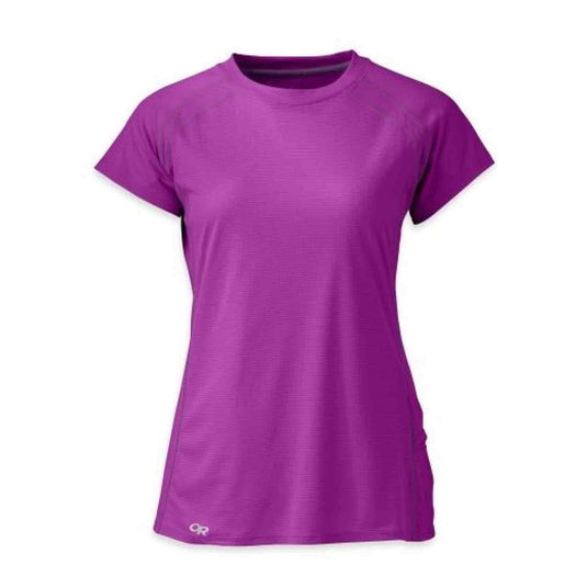 outdoor research echo tee womens ultra violet elderberry