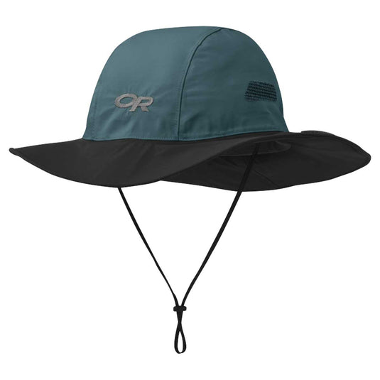outdoor research seattle sombrero gtx waterproof hat mediterainian black