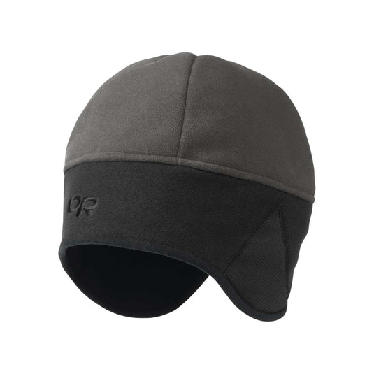 outdoor research unisex wind warrior beanie hat windproof charcoal black