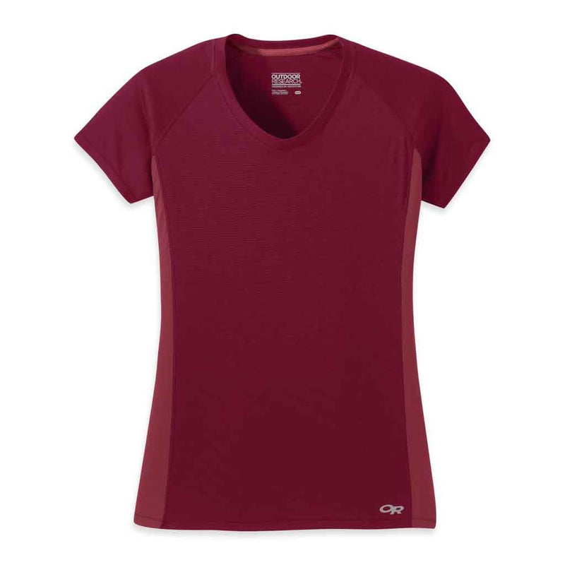 Load image into Gallery viewer, outdoor research womens echo tee crimson clay
