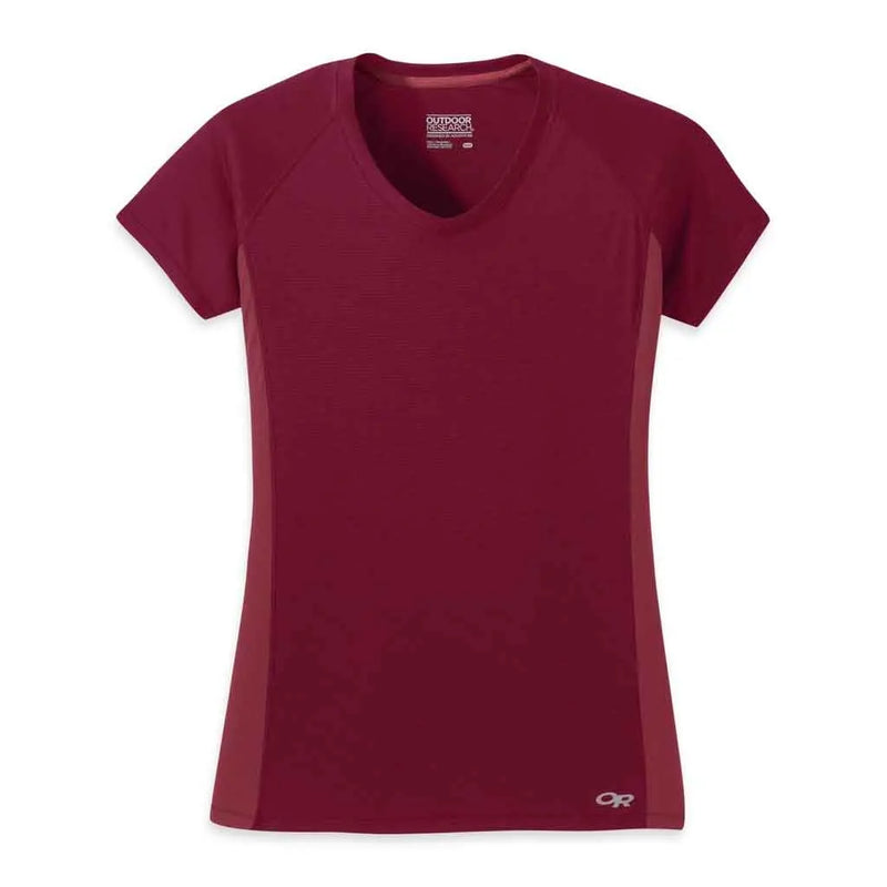 Load image into Gallery viewer, outdoor research womens echo tee crimson clay
