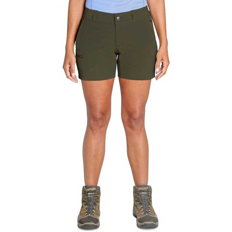 Load image into Gallery viewer, outdoor research womens ferrosi 5inch shorts on body 2
