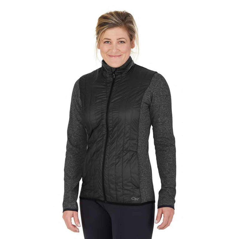 Load image into Gallery viewer, outdoor research womens melody hybrid jacket black 3
