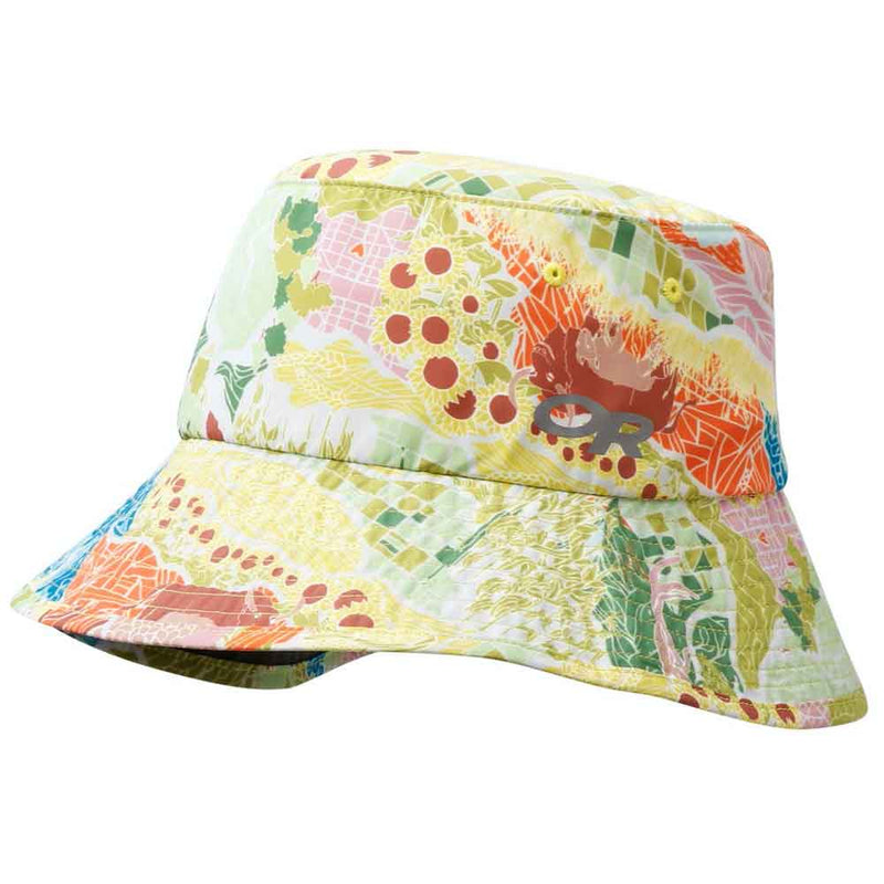 Load image into Gallery viewer, outdoor research womens solaris printed sun bucket wildland 1
