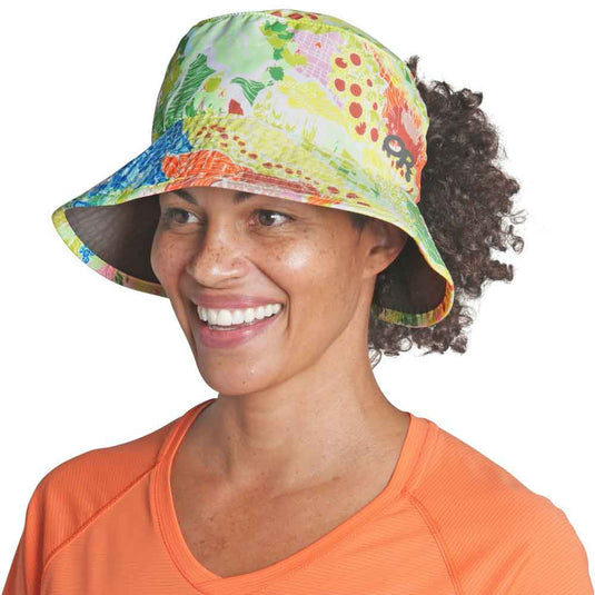 outdoor research womens solaris printed sun bucket wildland 2