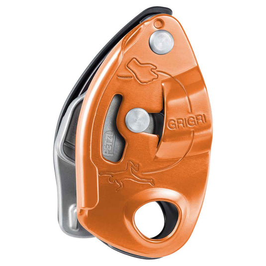 petzl grigri new 2019 orange climbing belay device